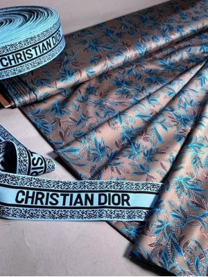 Армани кофейный с принтом"Синие веточки".