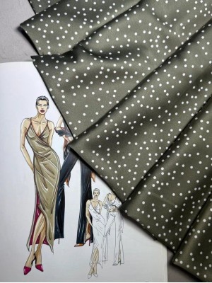 Шелк " Армани " . Оттенок " Горох фисташка "