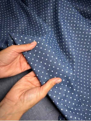 Коттон в мелкий горох "Polka dot".