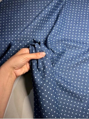 Коттон в мелкий горох "Polka dot".