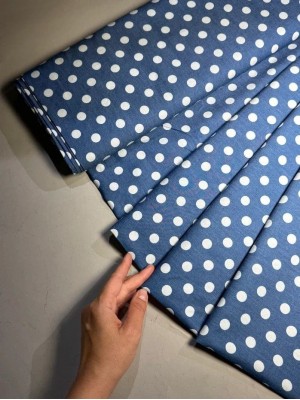 Коттон в крупный горох "Polka dot"