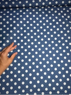 Коттон в крупный горох "Polka dot"