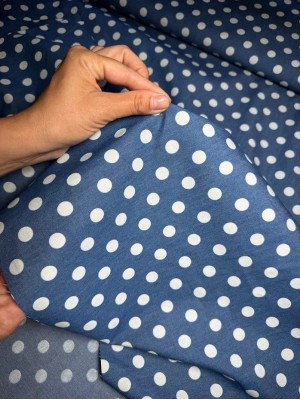 Коттон в крупный горох "Polka dot"