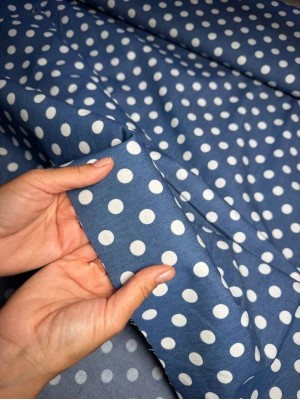 Коттон в крупный горох "Polka dot"