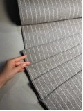 Костюмная шерсть "Herringbone". Оттенок бежево-серый