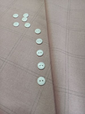 Пуговица с 2 отверстиями (рубашечная маленькая, белая) 