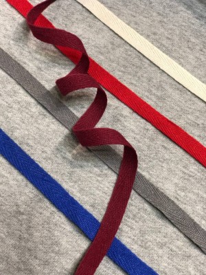 Киперная лента (бордовая 1 см) 