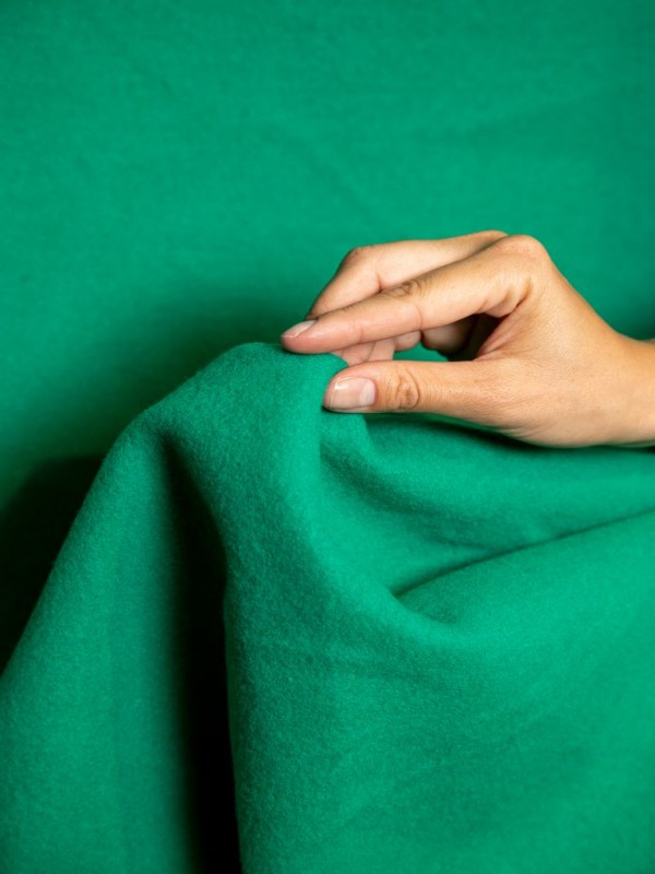 Шерсть пальтовая "Букле" (зеленый)