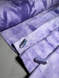 Трикотаж футер 3-х нитка "TIE-DYE" (оттенок "Сирень") 