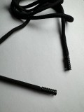 Шнурок с черными наконечниками (оттенок "Черный")