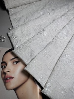 Тенсель с вышивкой "Dolce" ( оттенок "Айвори")