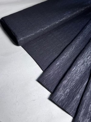 Вискоза с нейлоном жатая "Анжелика" (оттенок "Черный бархат" )