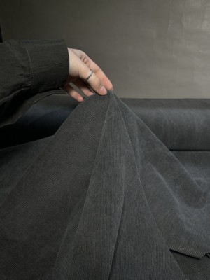 Вельвет  "Рубчик" . Оттенок "Серая гавань "