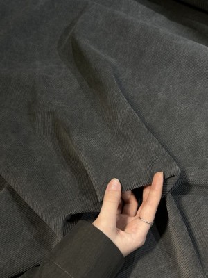 Вельвет  "Рубчик" . Оттенок "Серая гавань "