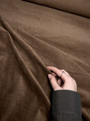 Вельвет  "Корд". Оттенок "Орех "