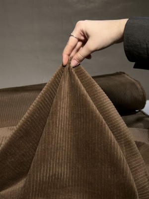 Вельвет  "Корд". Оттенок "Орех "