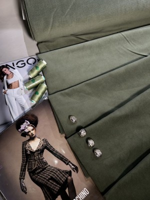 Микровельвет . Оттенок "Полынь"