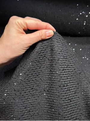 Твид " Chanel # 5 " оттенок "Черный"