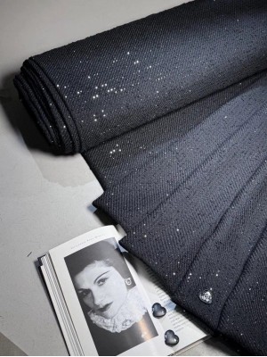 Твид " Chanel # 5 " оттенок "Черный"