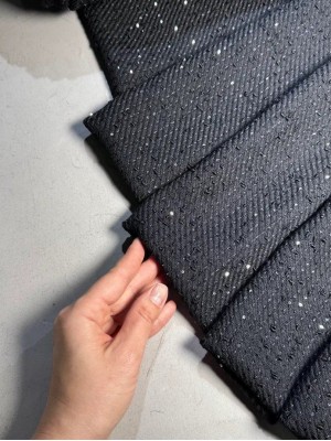 Твид " Chanel # 5 " оттенок "Черный"