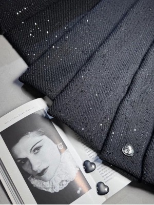 Твид " Chanel # 5 " оттенок "Черный"