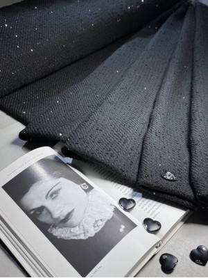 Твид " Chanel # 5 " оттенок "Черный"