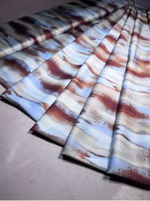 Шелк " Армани " . Оттенок " Коричнево -голубой "