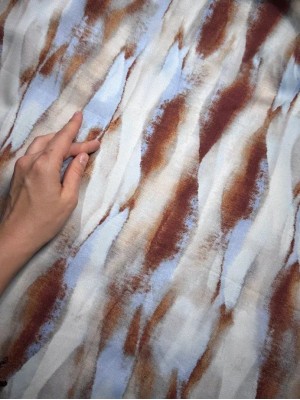 Шелк " Армани " . Оттенок " Коричнево -голубой "