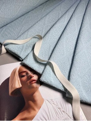 Трикотаж ажурный "Лолита". Оттенок: голубой.