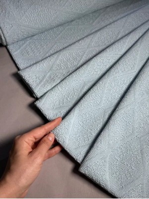 Трикотаж ажурный "Лолита". Оттенок: голубой.