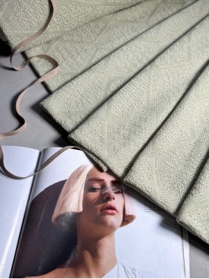 Трикотаж ажурный "Лолита". Оттенок: фисташка. 