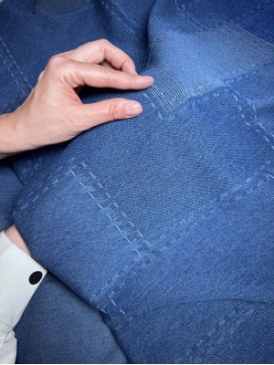 Коттон " Пэчворк ". Оттенок " Синий "