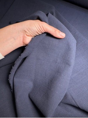 Лён "Basic". Оттенок: темно-синий