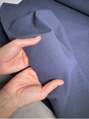 Лён "Basic". Оттенок: темно-синий